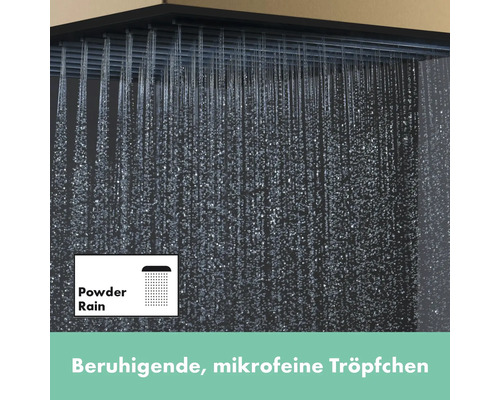 Deckenbrause mit PowderRain Strahlart