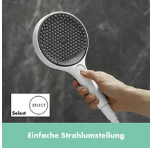 Brausegarnitur hansgrohe Rainfinity S Puro 130 3jet weiß matt Brausestangenlänge 720 mm 28745700