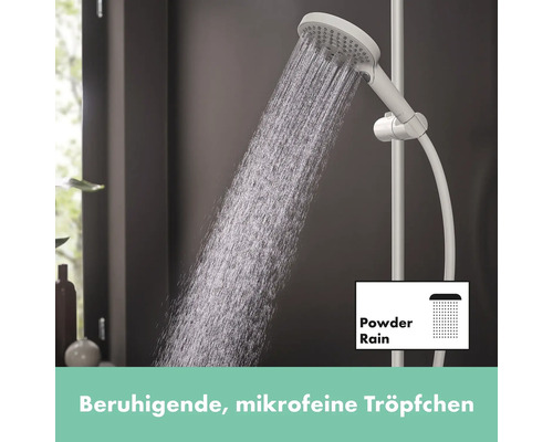 Handbrause mit PowderRain Strahlart