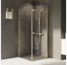 Cabine de douche avec système de douche dans la salle de bain