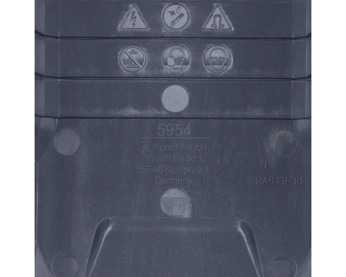 Symbole und Firmeninformationen auf Produktverpackung