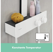 Duschsäule inkl. Thermostat hansgrohe Rainfinity 250 1jet EcoSmart weiß matt 28742700