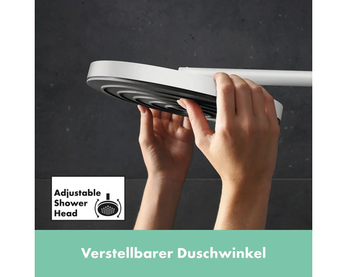 Duschkopf mit verstellbarem Duschwinkel