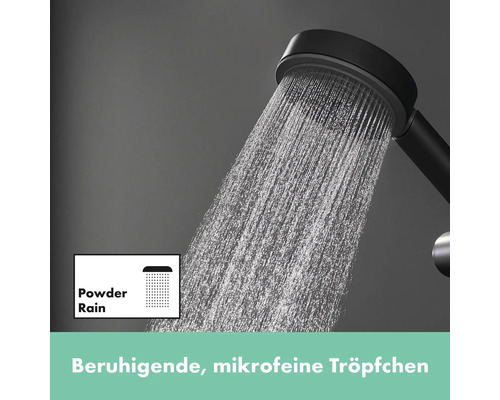 Handbrause mit Wasserstrahlart Powder Rain