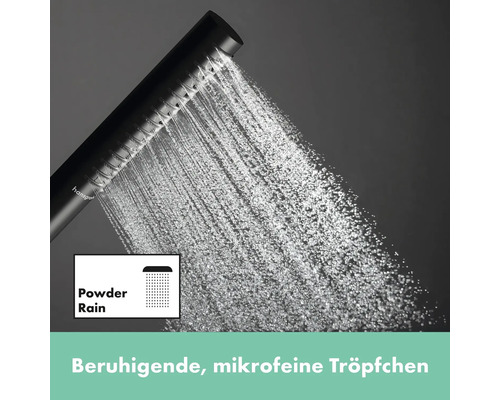 Handbrause mit PowderRain Strahlart