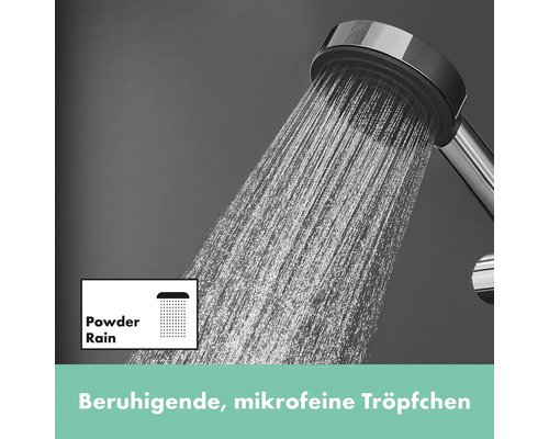 Handbrause mit Powder Rain Strahlart