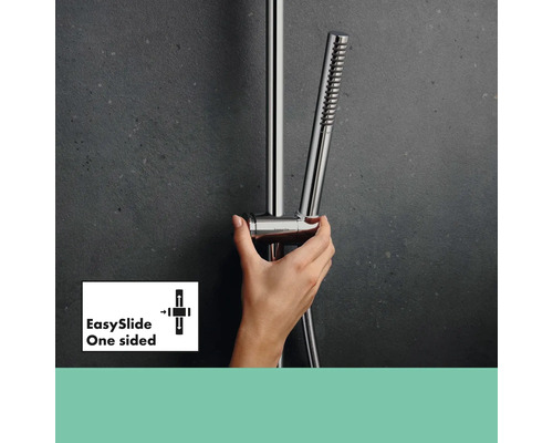 Brausestange mit Handbrause und EasySlide-Funktion zur einseitigen Bedienung