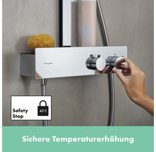Duschsäule inkl. Thermostat hansgrohe Rainfinity 360 1jet chrom glänzend 26853000