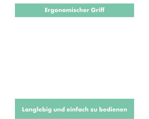 Ergonomischer Griff und langlebig und einfach zu bedienen