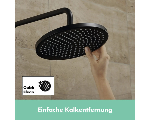 Brausekopf mit Quick Clean Funktion und einfacher Kalkentfernung
