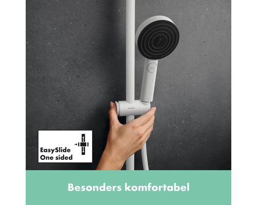 Brausestange mit Handbrause und EasySlide Funktion für einhändige Bedienung