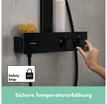 Duschsäule inkl. Thermostat hansgrohe Rainfinity 250 1jet EcoSmart schwarz matt 28742670