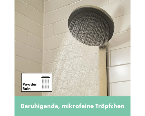 Kopfbrause mit PowderRain-Funktion für ein sanftes Duscherlebnis