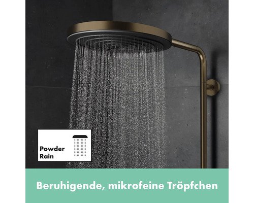 Duschkopf mit Powder Rain Strahlart