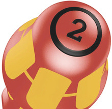 Bille avec le chiffre 2 pour une chaîne à billes