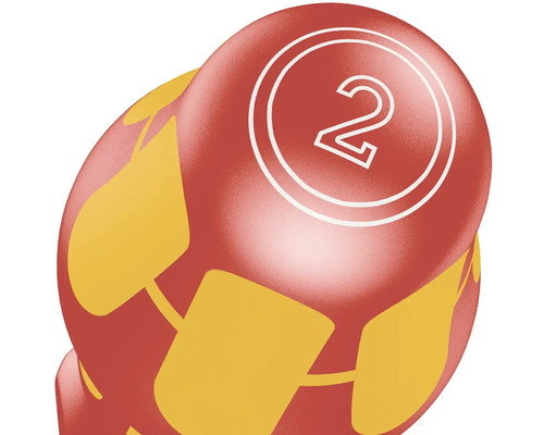 Oeuf de Pâques décoratif avec le numéro 2