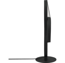 Schwarze LED-Tischleuchte mit rundem Design und Fuß