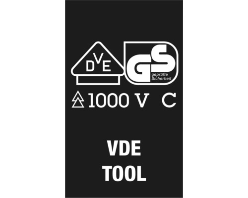 Symbole d''outil VDE pour sécurité testée et 1000 volts