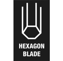 Symbole de lames hexagonales