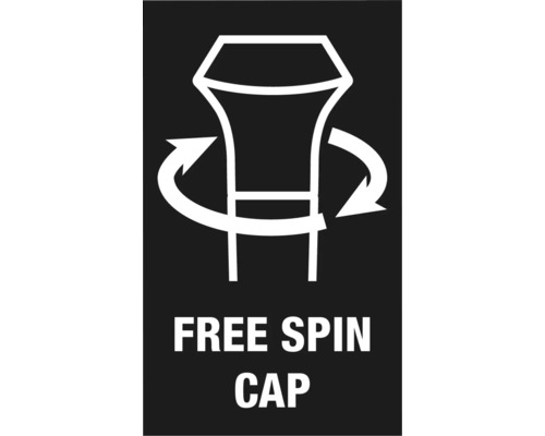 Symbole de bouchon pivotant librement