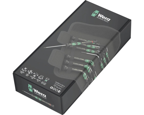 Jeu de tournevis Wera Kraftform Micro, 12 pièces dans une boîte