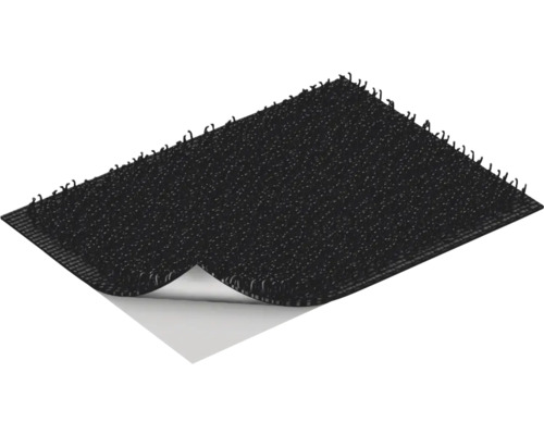 Bande velcro noire avec surface adhésive