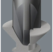 Vue détaillée d''un foret en cours d''utilisation pénétrant dans une pièce