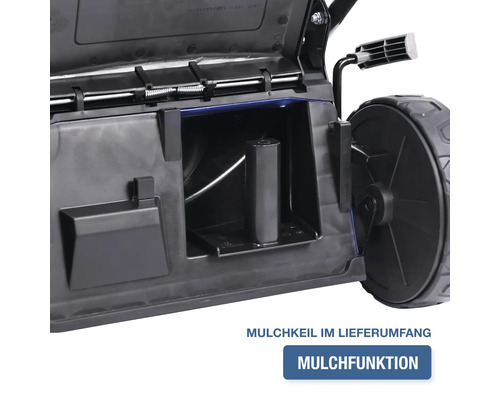 Cale de paillage incluse dans la livraison de la tondeuse à gazon