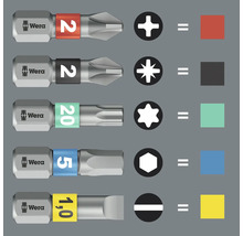 Wera Schrauberbit Satz mit verschiedenen Profilen