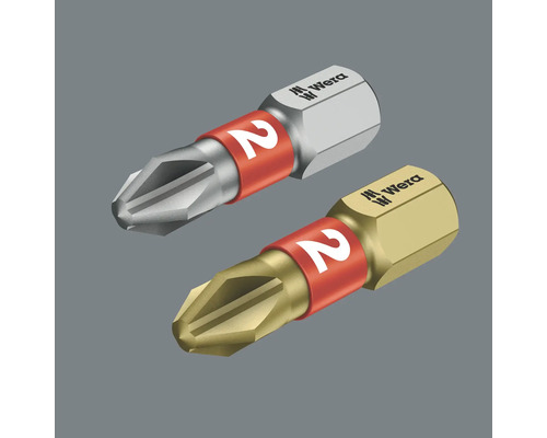 Deux embouts de vissage taille 2 de Wera