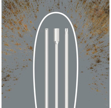 Drei Schraubendreher-Bits aus Metall