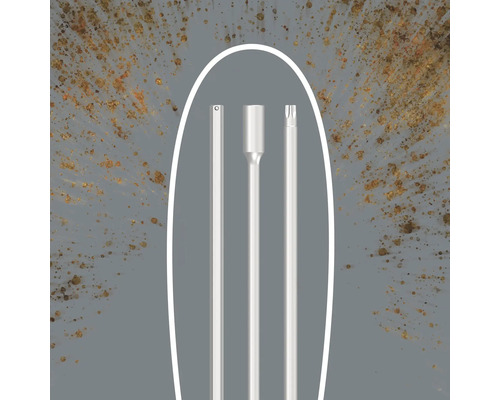 Drei Schraubendreher-Bits aus Metall