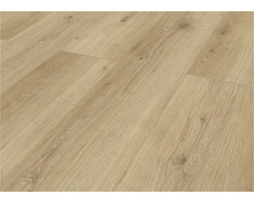 Surface de plancher stratifié clair avec structure en bois