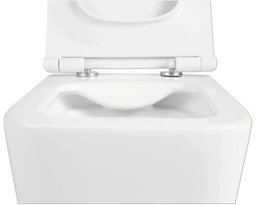 Gros plan de toilettes avec couvercle ouvert