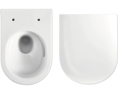 Wand-Tiefspül-WC aus Sanitärkeramik