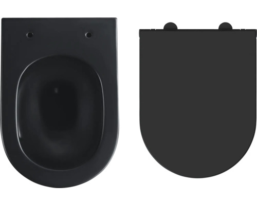 WC suspendu à fond creux avec siège de WC