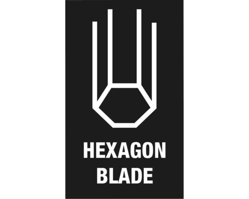 Symbole de lame hexagonale