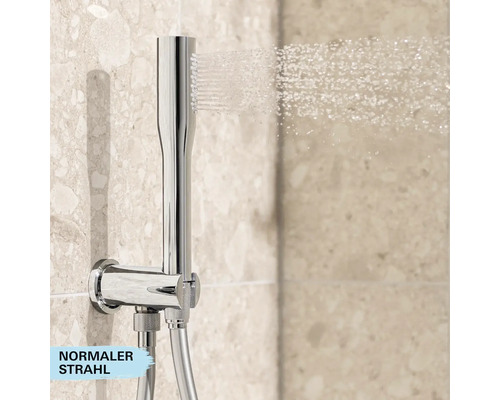 Aufputz-Duscharmatur mit normalem Strahl im Badezimmer