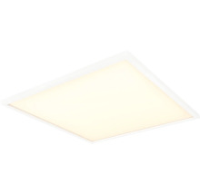 Plafonnier carré avec cadre blanc