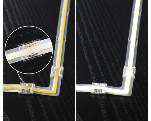 Bande LED avec connecteurs pour raccord d''angle