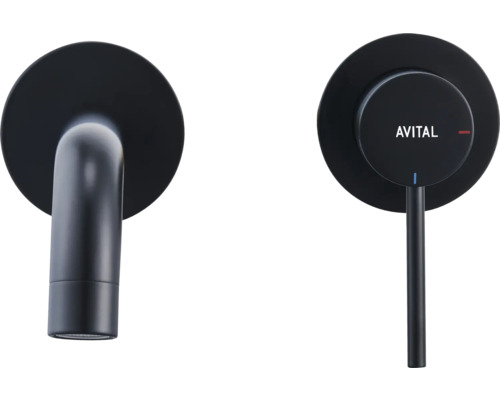 Robinet de lavabo mural Avital