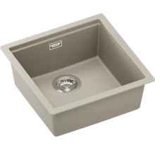 Spülbecken aus Steinmaterial mit Ablaufsieb