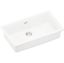 Keramikspüle mit Ablaufgarnitur