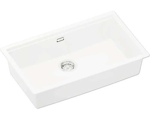 Keramikspüle mit Ablaufgarnitur