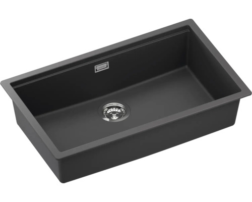 Spülbecken aus Quarzkomposit mit Abflussgarnitur