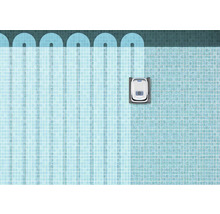 Piscine avec robot nettoyeur de piscine