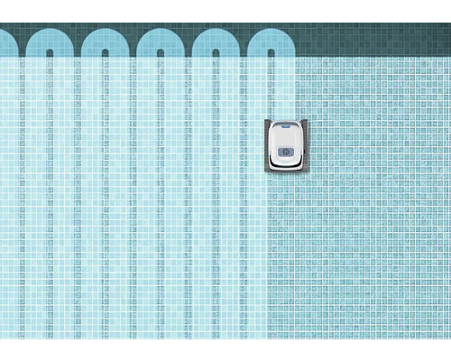 Piscine avec robot nettoyeur de piscine