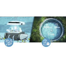 Robot de nettoyage de piscine avec batterie et fonction de nettoyage des feuilles