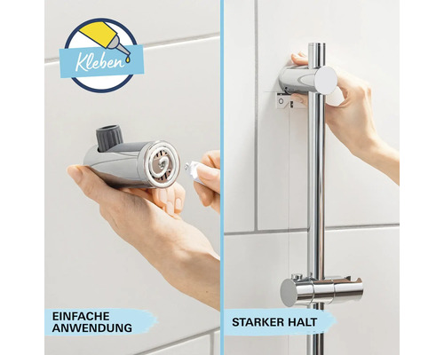 Fixation de barre de douche à fixer avec de la colle