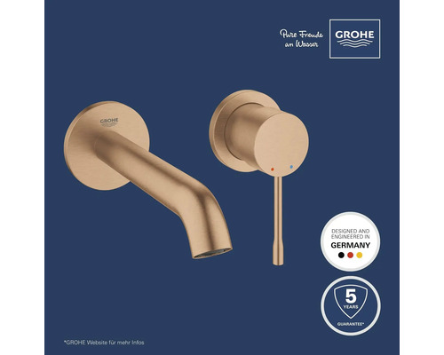 Robinet Grohe pour montage mural avec cinq ans de garantie